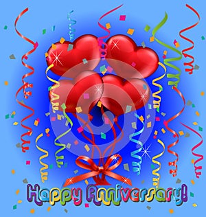 Happy Anniversary card vector