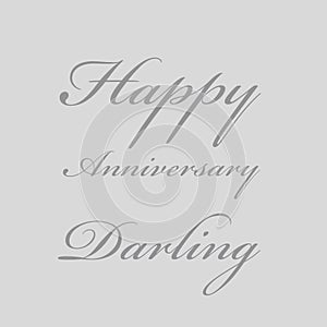 Happy anniversary darling