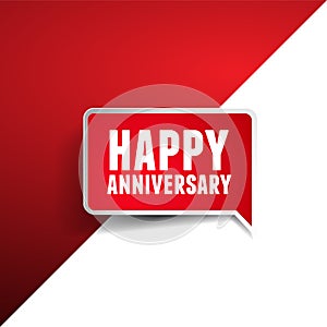 Happy anniversary greeting template