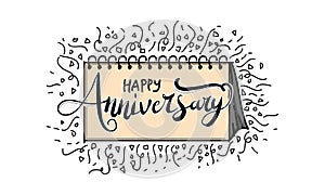 Happy Anniversary Template Vector