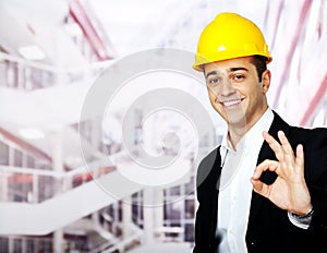 Happy architect ok sign