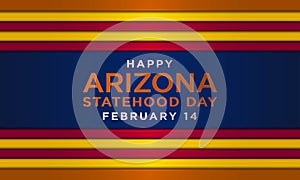 Happy Arizona Statehood Day February 14 background