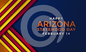 Happy Arizona Statehood Day February 14 background