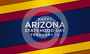 Happy Arizona Statehood Day February 14 background