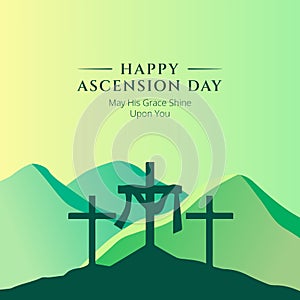 Happy Ascension Day Vector Illustration