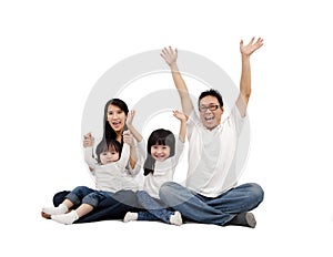 Happy Asian Family