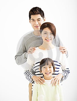 Happy Attractive Young Family Portrait