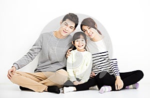 Happy Attractive Young Family Portrait