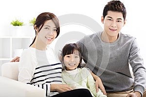 Happy Attractive Young Family Portrait