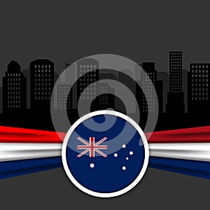 Happy Australia day 26 January independence day design template