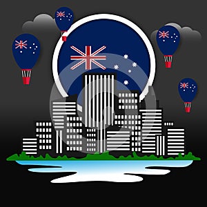 Happy Australia day 26 January independence day design template