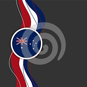 Happy Australia day 26 January independence day design template