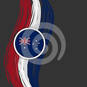 Happy Australia day 26 January (independence day) design template