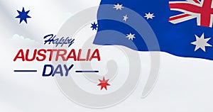 Happy Australia Day. Australia Day Celebration. Happy January 26th Independence day celebration. 4K Video