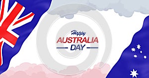 Happy Australia Day. Australia Day Celebration. Happy January 26th Independence day celebration. 4K Video