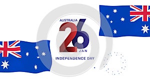 Happy Australia Day. Australia Day Celebration. Happy January 26th Independence day celebration. 4K Video