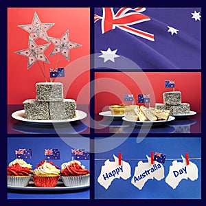 Happy Australia Day, January 26, collage