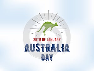 Happy Australia day vector design.