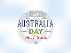 Happy Australia day vector design.