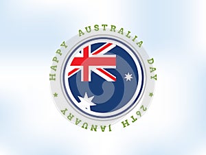 Happy Australia day vector design.