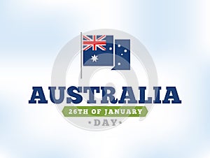 Happy Australia day vector design.