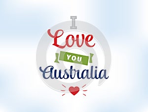 Happy Australia day vector design.