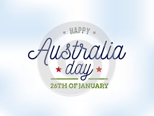 Happy Australia day vector design.