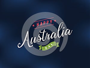 Happy Australia day vector design.