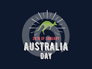 Happy Australia day vector design.