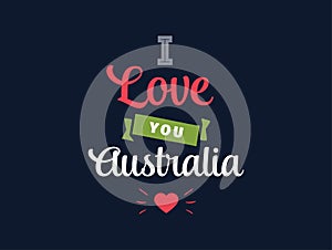 Happy Australia day vector design.