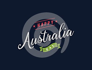 Happy Australia day vector design.