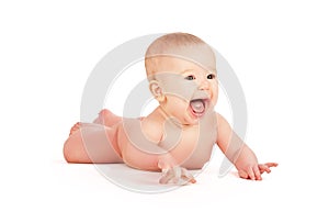 Happy baby isolated