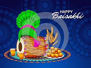 Happy Baisakhi Punjabi Festival Celebration.