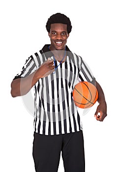 Happy Basketball Referee