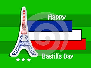 Happy Bastille Day Background