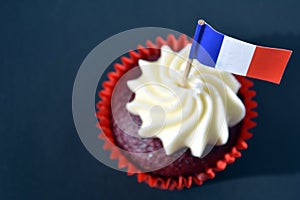 Happy Bastille Day cupcake