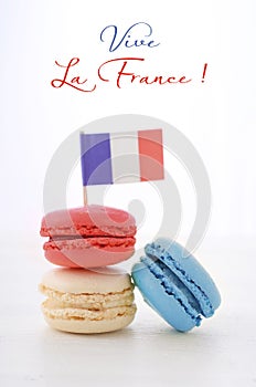 Happy Bastille Day Party Macarons