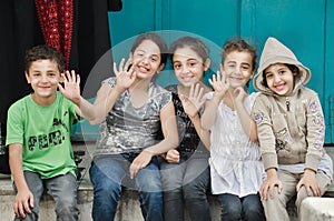 Happy, beautiful, welcoming children of Palestine.