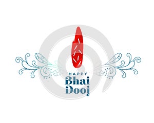 happy bhai dooj event background for brother and sister love