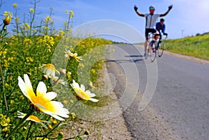 Happy biker