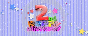 Happy Birthday 2 nd 3d.