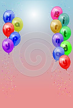 Happy birthday balloons