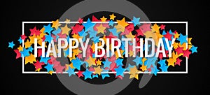 Happy Birthday Banner Design Background