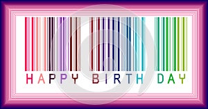 Happy Birthday Bar-code