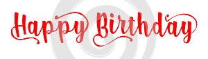 HAPPY BIRTHDAY.Birthday banner vector.Happy birthday lettering.