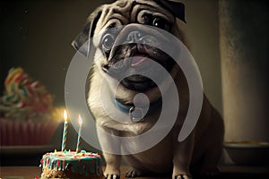 Happy Birthday for Cute Pug: Celebrate a Delightful Pug\'s Special Day with Joy, Love, and Tail-Wagging Fun!