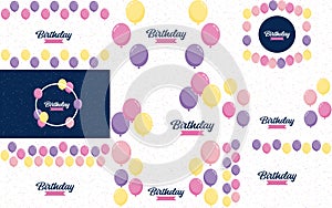 Happy Birthday design with a vintage. typewriter font and a paper texture background