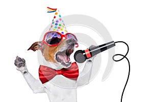 Happy birthday dog singing