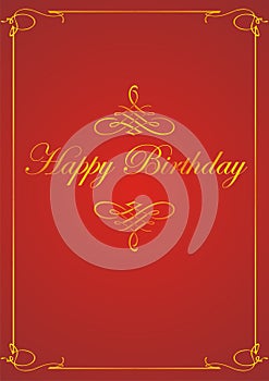 Happy birthday frame