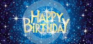 Happy birthday greeting card.